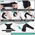 Rechargeable Heated Shoulder Wrap with Vibration Therapy - Image 3