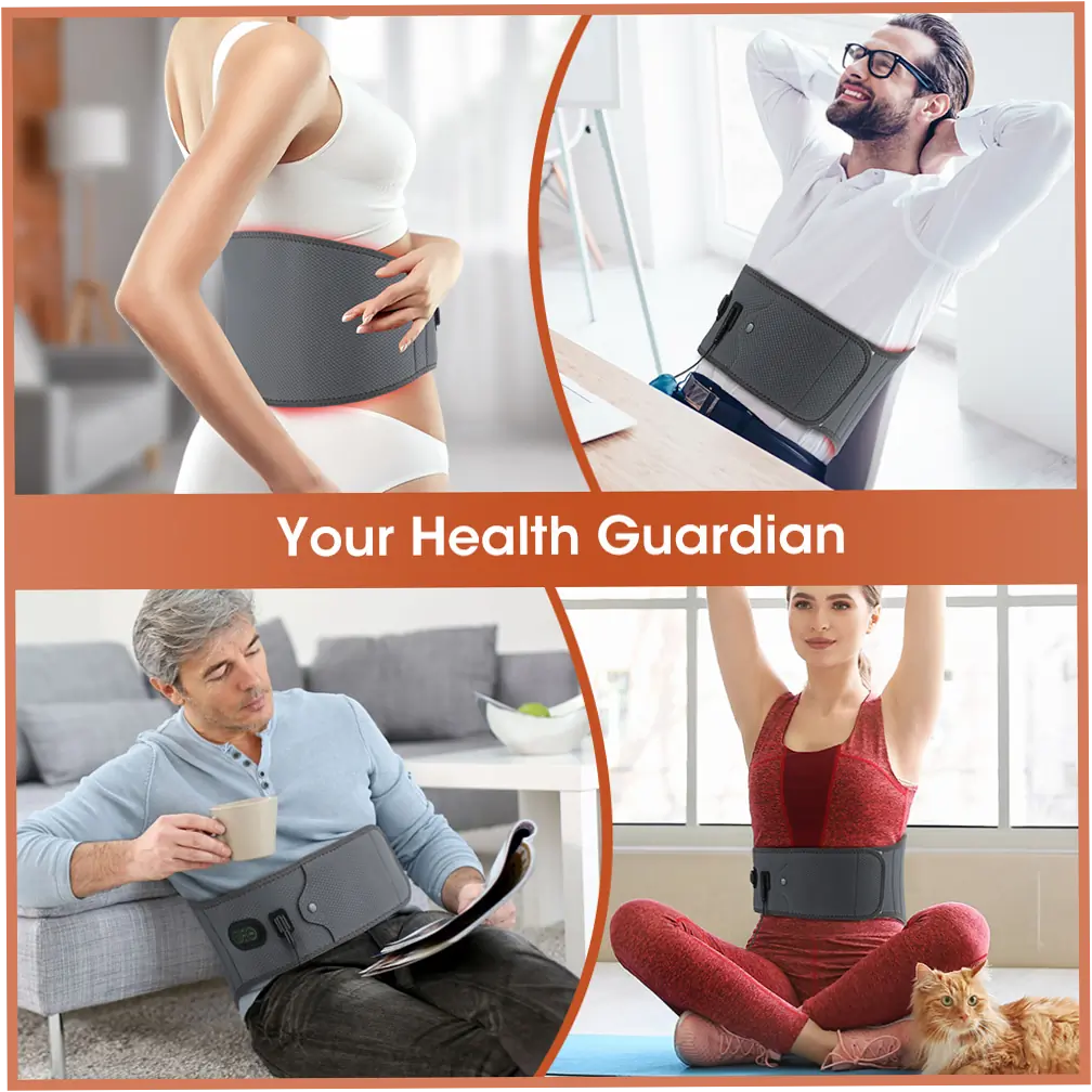 moissanitedream-9jkowgys 660nm Red Light Therapy Belt with Heat for Back Wellness - Image 1
