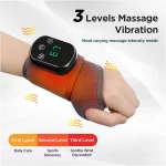 USB Heated Wrist Massager Vibration Therapy Support