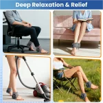 Dual Ankle Heat Massager with 3 Heat Settings