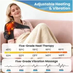 Heated Vibration Shoulder Massager with Remote