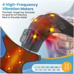 Heated Vibration Shoulder Massager with Remote - Image 3