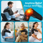 Remote Heated Vibration Massage Shoulder Wrap - Image 3